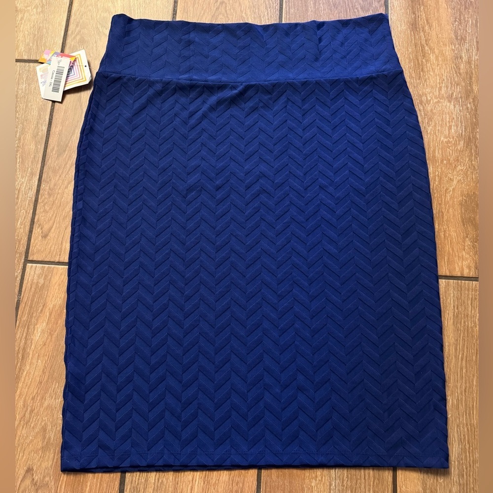 LuLaRoe Cassie Pencil Skirt Royal Blue 3XL